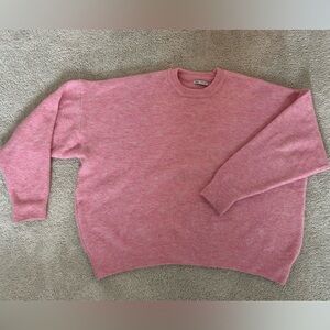 Zara Soft Pink Crewneck Sweater
